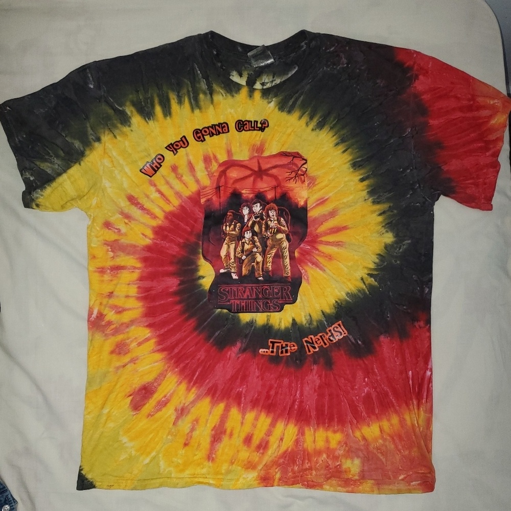 STRANGER THINGS Halloween Themed Tie Dye Shirt